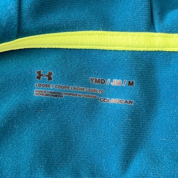 Under Armour Cold Gear fleece lined hooded jacket Youth Medium - Picture 5 of 13